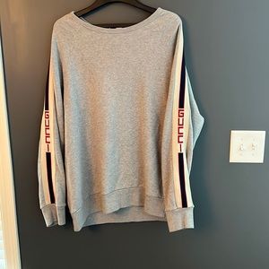 Gucci XXXL Gray Webbing-Trimmed Loopback
Cotton-Jersey
Sweatshirt